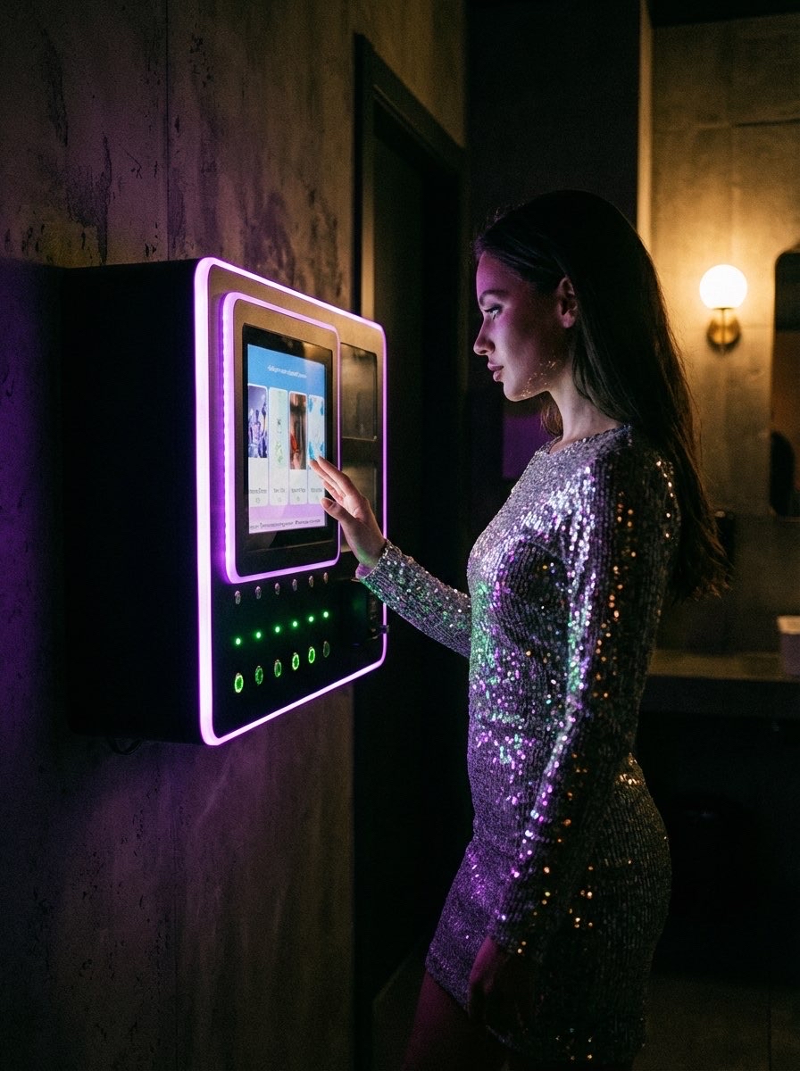 Interactieve parfum vending experience